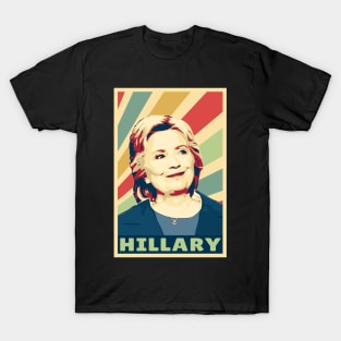 Hillary Clinton Vintage Colors T-Shirt